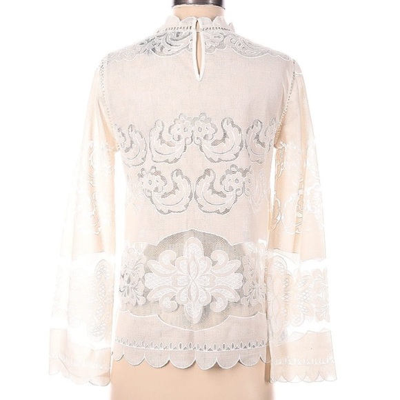 Alice Lace Blouse James Coviello Anthropologie - Picture 5 of 9
